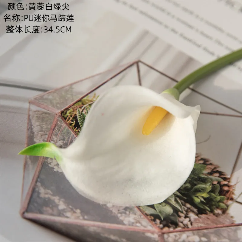 10PCs Mini Common Calla Artificial Fake Flower Plants Home Decoration Wedding Bouquet