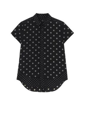 60/- COTTON LAWN DOT PRINT HALF SLEEVE BLOUSE