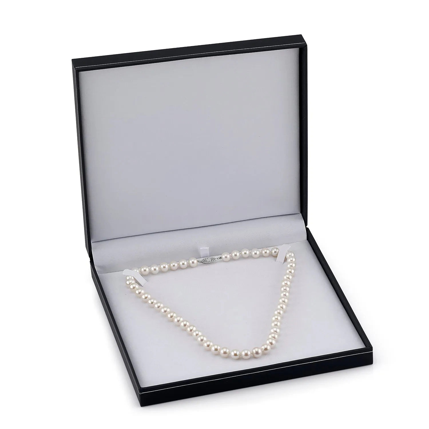 8.0-8.5mm White Freshwater Pearl Necklace - AAA Quality