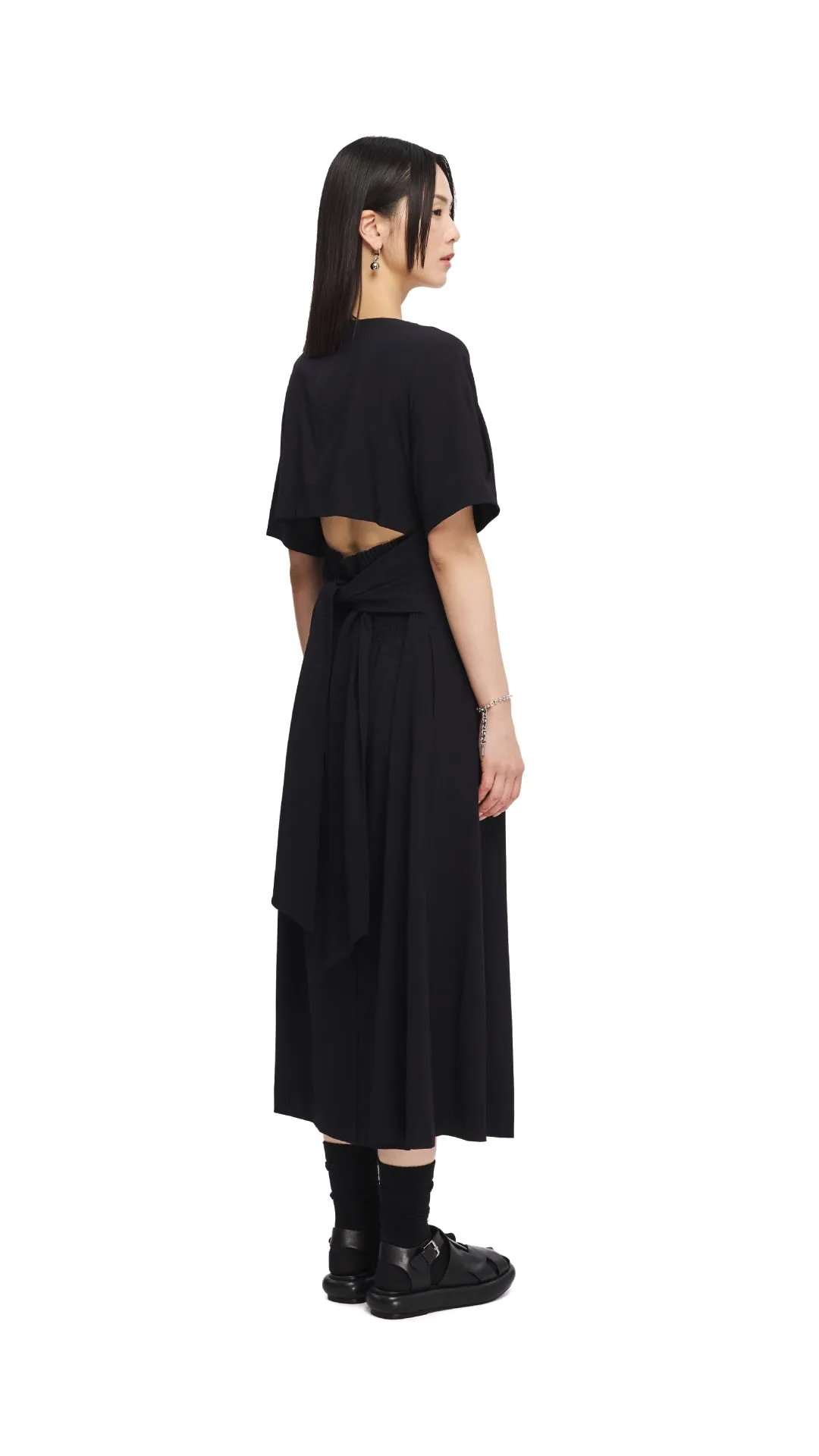 Back Ribbon Maxi Dress