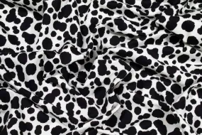 Black and White Cow Print Cotton