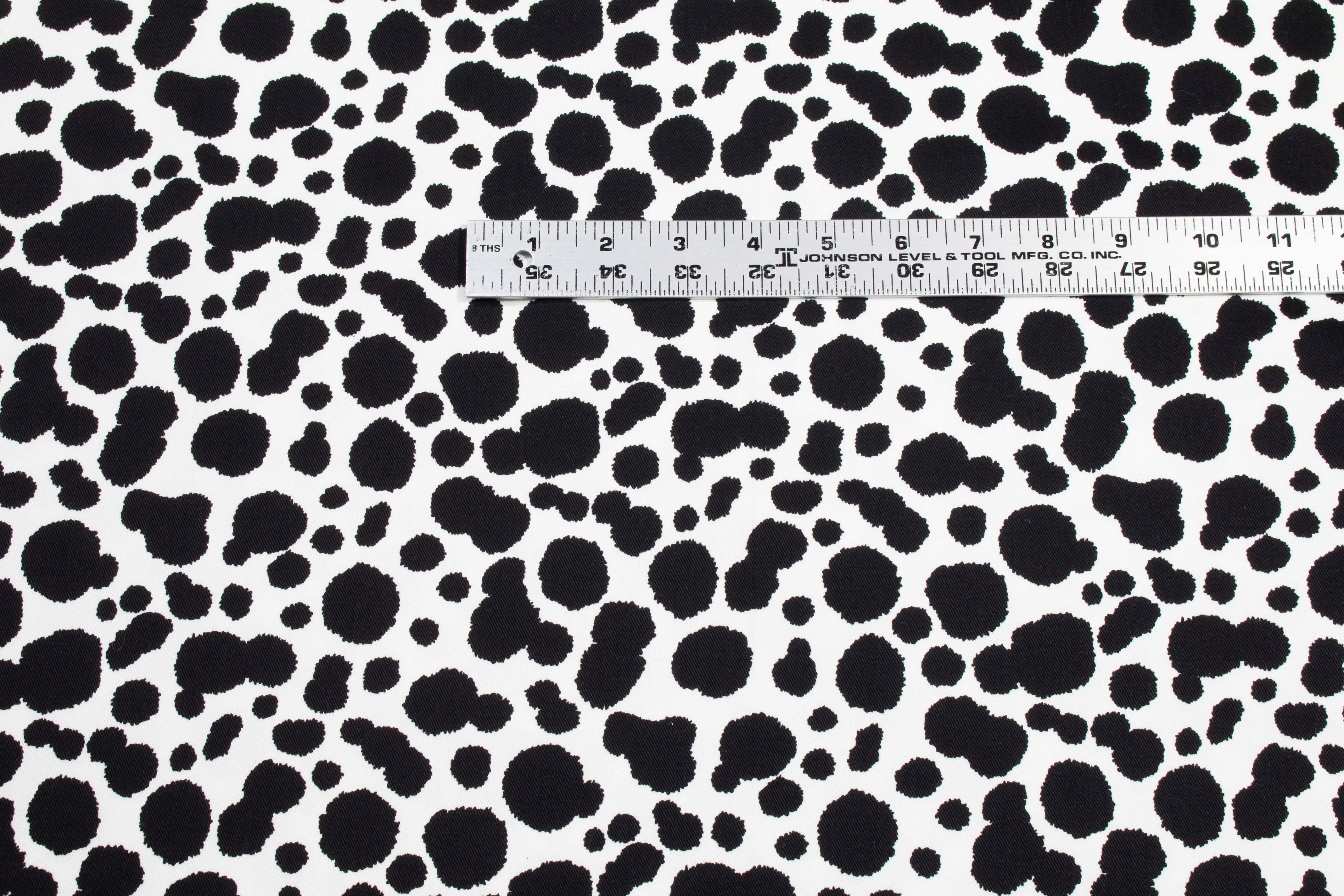 Black and White Cow Print Cotton