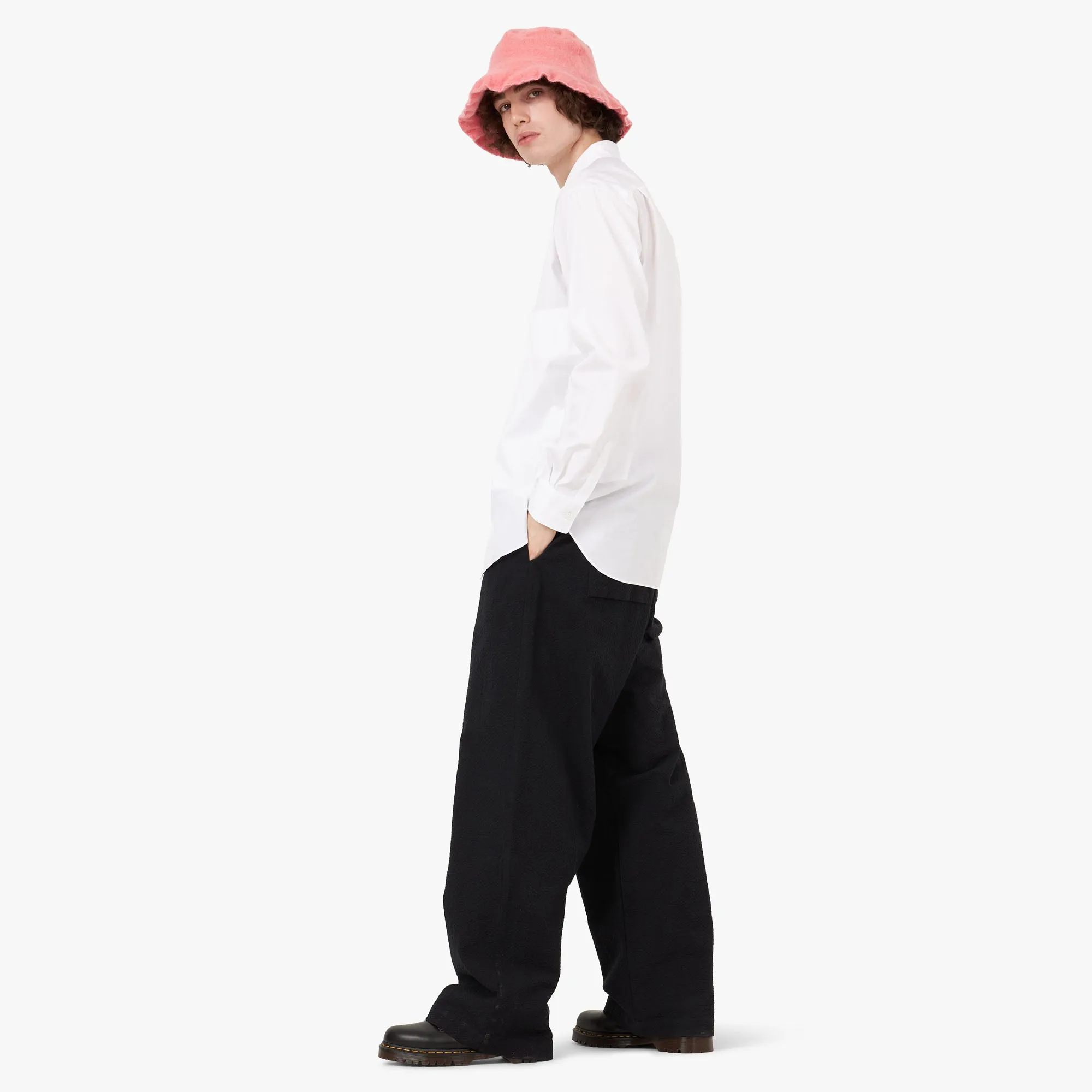 COMME des GARÇONS SHIRT Oversized Pocket Shirt / White