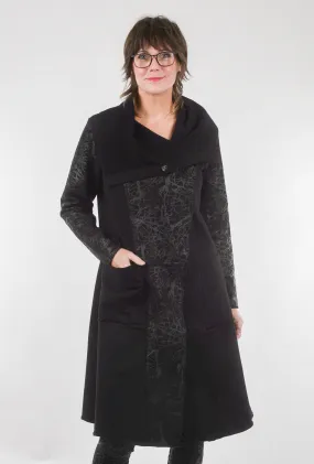 Crossover Tonal Coat, Black