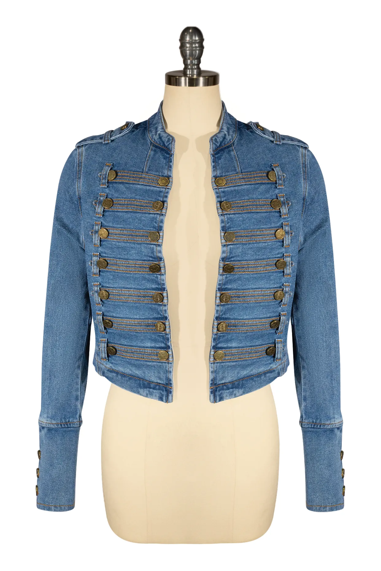 Dallas Military Jacket (Blue Denim)