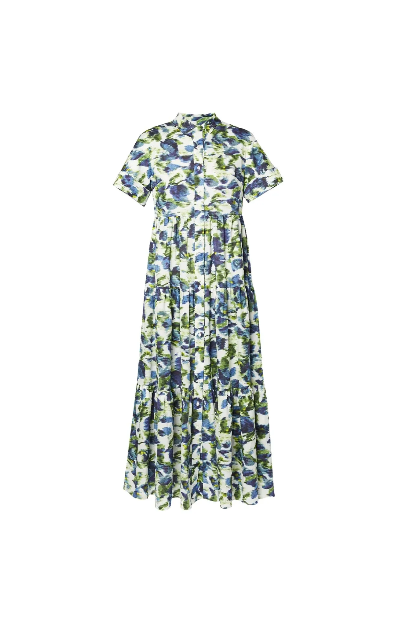 Erdem Short Sleeve Midi Shirt Dress