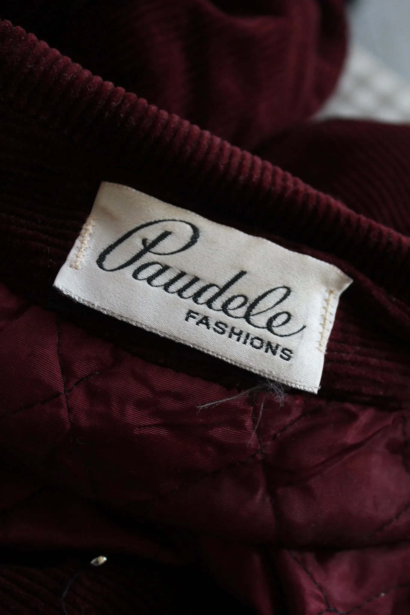 garnet corduroy trench