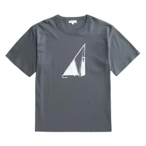 Holger Organic Interlock Hide Print T-Shirt - Battleship Grey