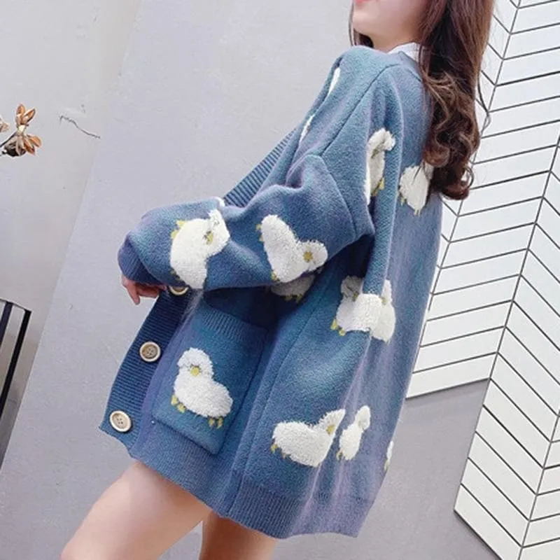 Knit Sheep Cardigan