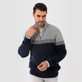 Navy Pullover-Jacket With Zipper(10)