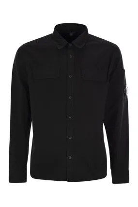 ORGANIC GABARDINE BUTTONED LENS SHIRT