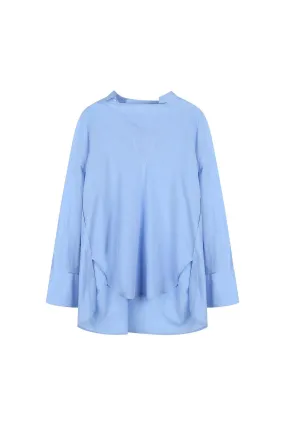 Oversized Asymmetric Collar Shirt