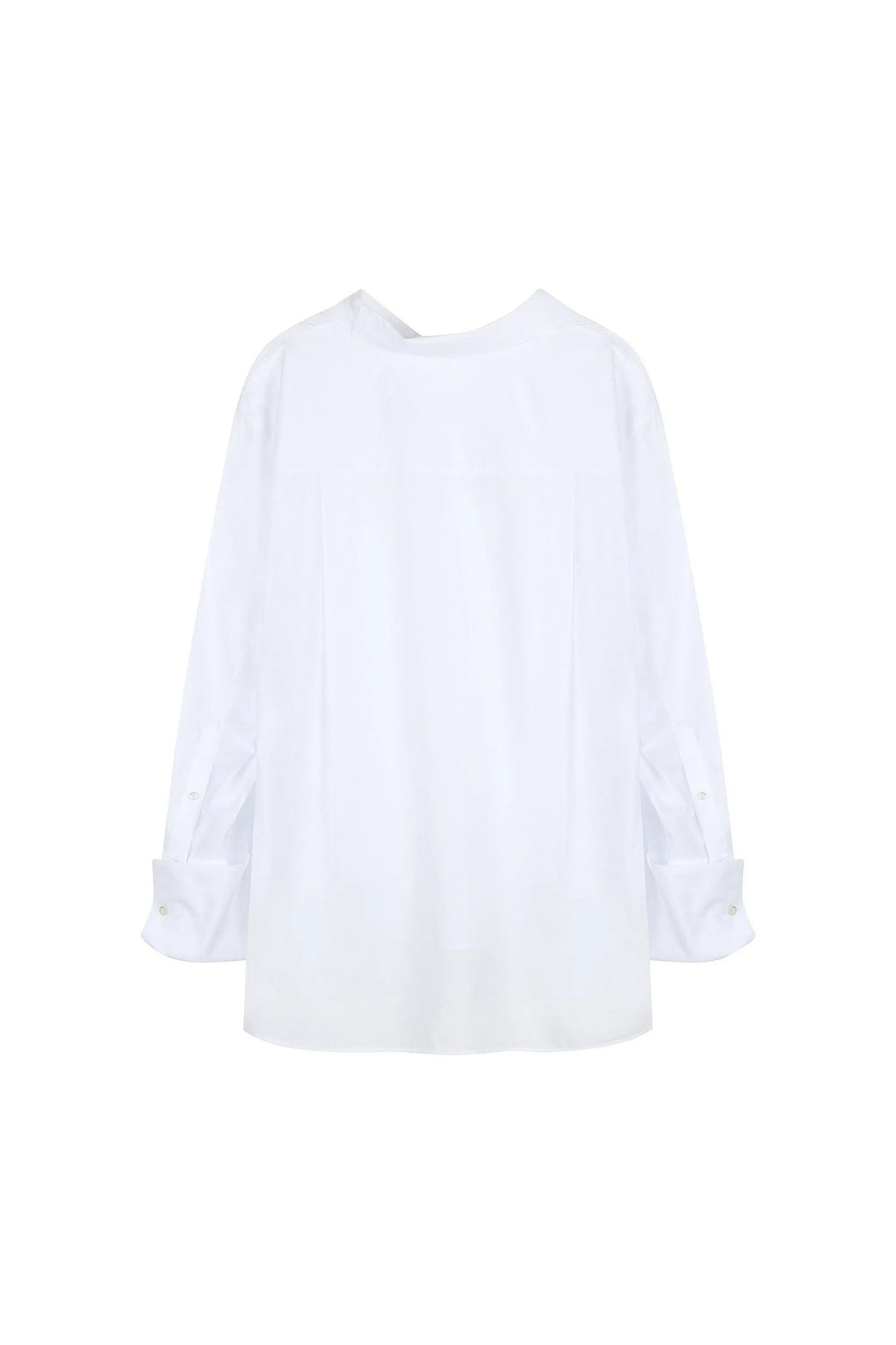 Oversized Asymmetric Collar Shirt