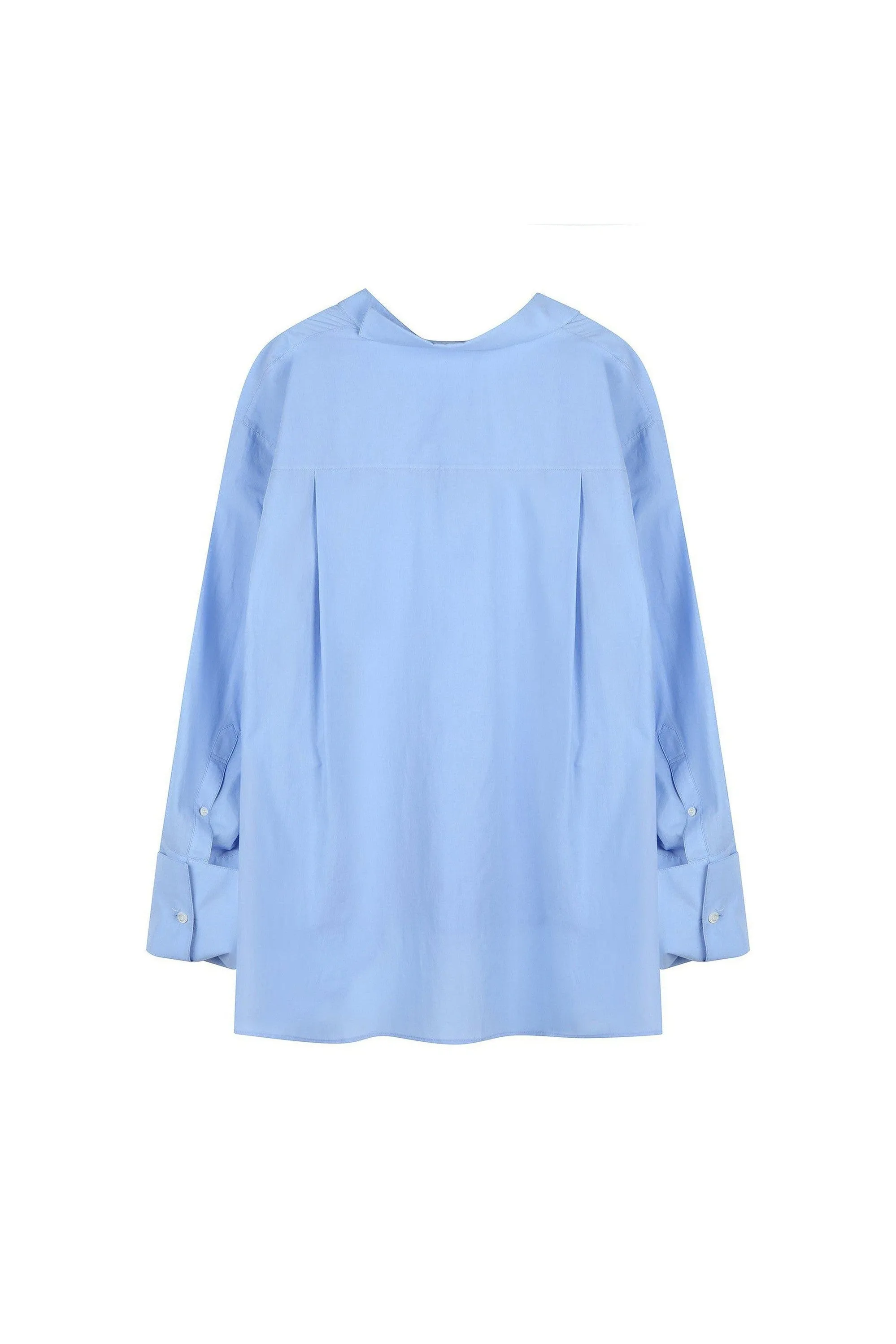 Oversized Asymmetric Collar Shirt