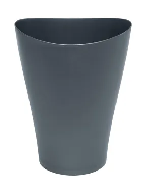 Rubbermaid Spa Works Vanity Wastebasket, Home/Bathroom/Office Use, Small 2.25 Gallon, Plastic, Gunmetal Blue, Home/Kitchen/Garage/Apartment/Office