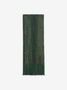 Utsa Dark Green Jal Embroidered Stole