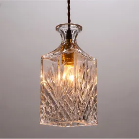 Vintage Bottle Pendant Light