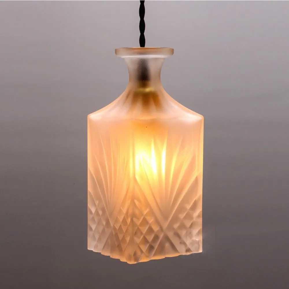 Vintage Bottle Pendant Light